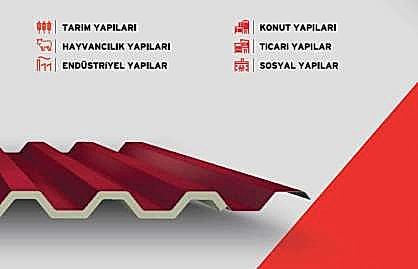 Tekkat Panel Poliüretan Köpüklü 9 Hadveli